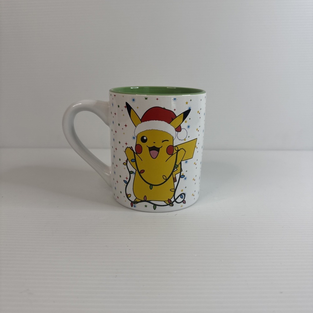 Pokemon Pikachu With Santa Hat Christmas Holiday Ceramic Coffee Mug 14 oz 2021